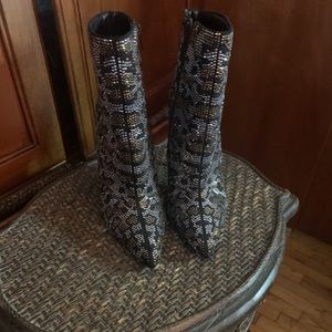 Swarski crystal camo boots